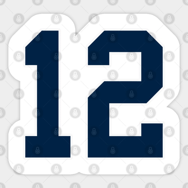 Seahawks 12 Sticker by telutiga